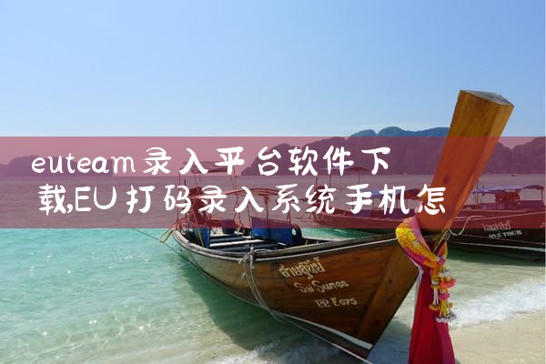 euteam录入平台软件下载