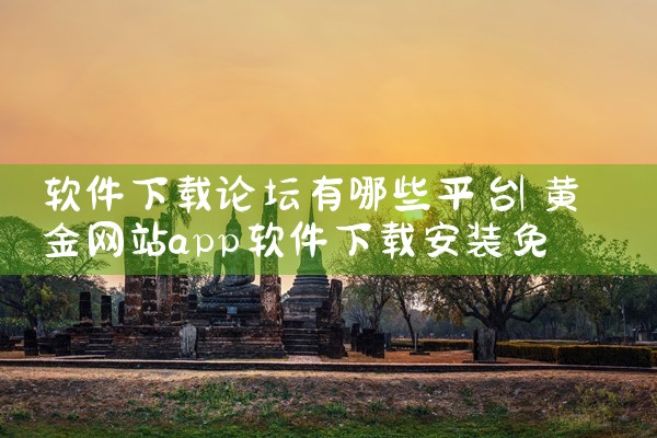 软件下载论坛有哪些平台