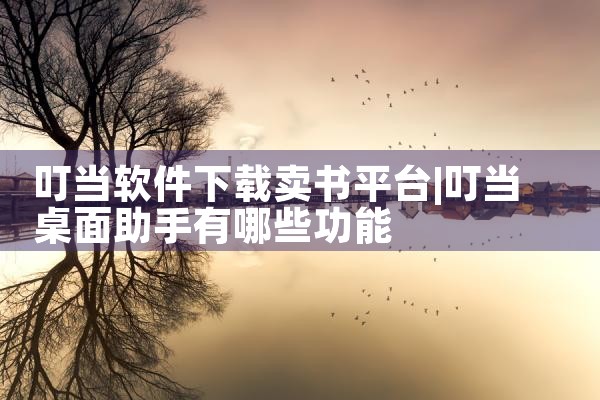 叮当软件下载卖书平台